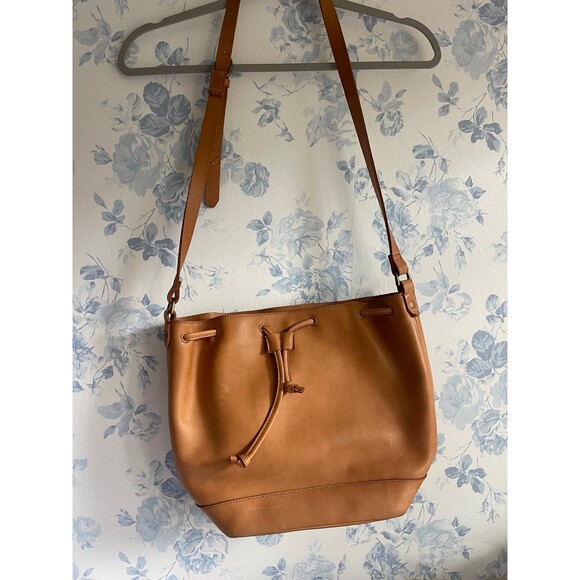 Madewell Handbags - Madewell The Mini Lafayette Drawstring Tote Leather